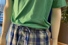Les pyjamas shorts  CARREAUX verts