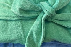 Velours :  vert ou bleu